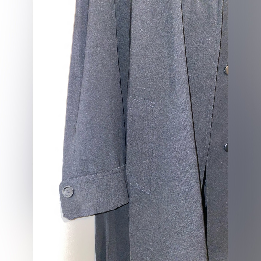 Gallery Woman Elegant Black Jacket/Trench Coat - Picture 4 of 7